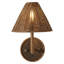 Delphine Wicker Sconce in Dark Brown