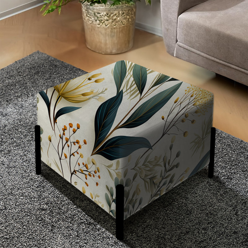 Botanical Harmony - Repose-pieds carré Plants
