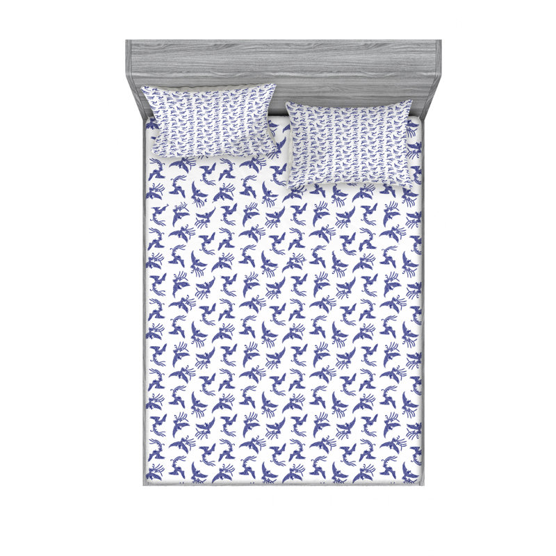 Microfiber Sheet Set, Queen Sheet Set with Fitted Sheet