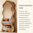 Vintage Irregular Full-Length Mirror, Wall-Mounted Dressing Mirror, Mid-Century Modern Entryway Wavy Mirror-2116324423