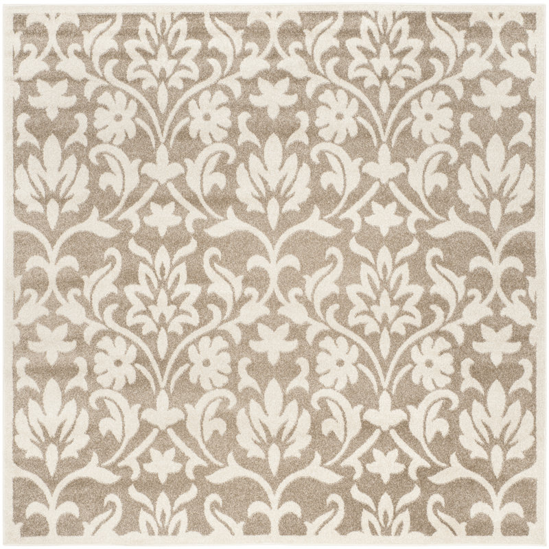 Bastille Performance Floral Rug, Square 5'