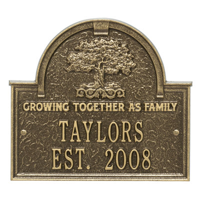 3-Line Wall Address Plaque