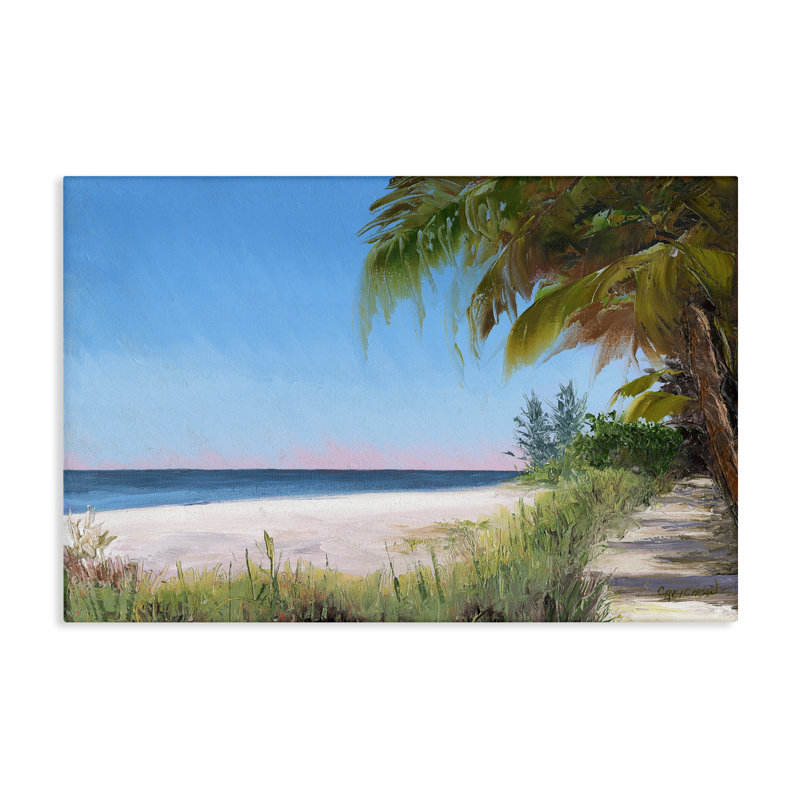 "Tropical Shady Path", art mural par Christine Reichow, H 20 po x l 30 po