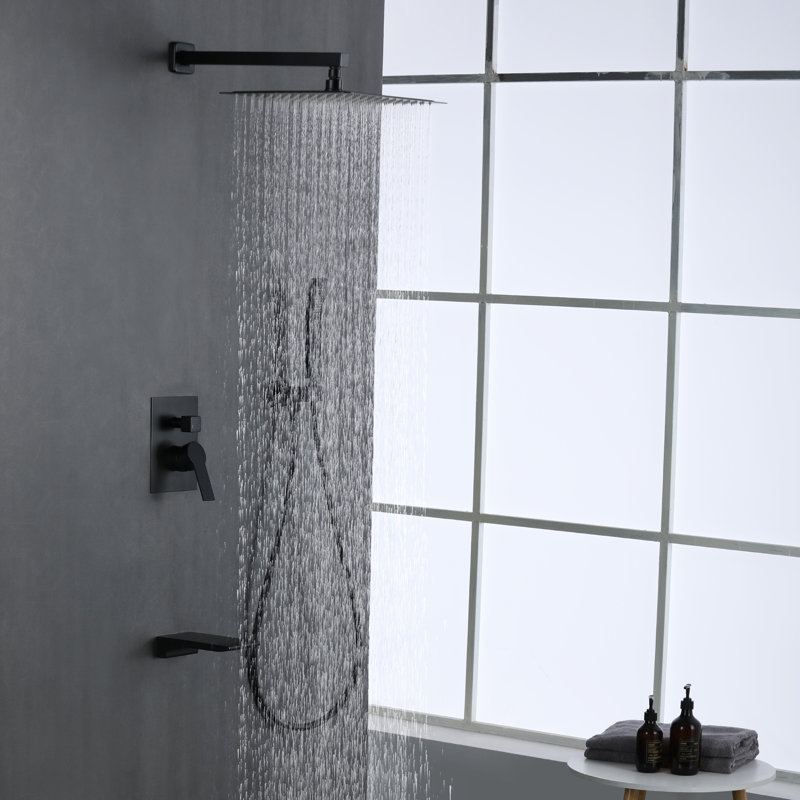 Wall Tub Spout, Matte Black