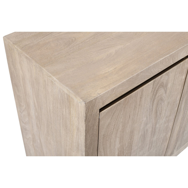 Carrigan 2-door Sideboard In Modern Light Ash Ivory Finish On Reclaimed Solid Wood
