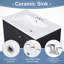 Meuble-lavabo simple 30 po avec plateau en céramique Daisy-811195080