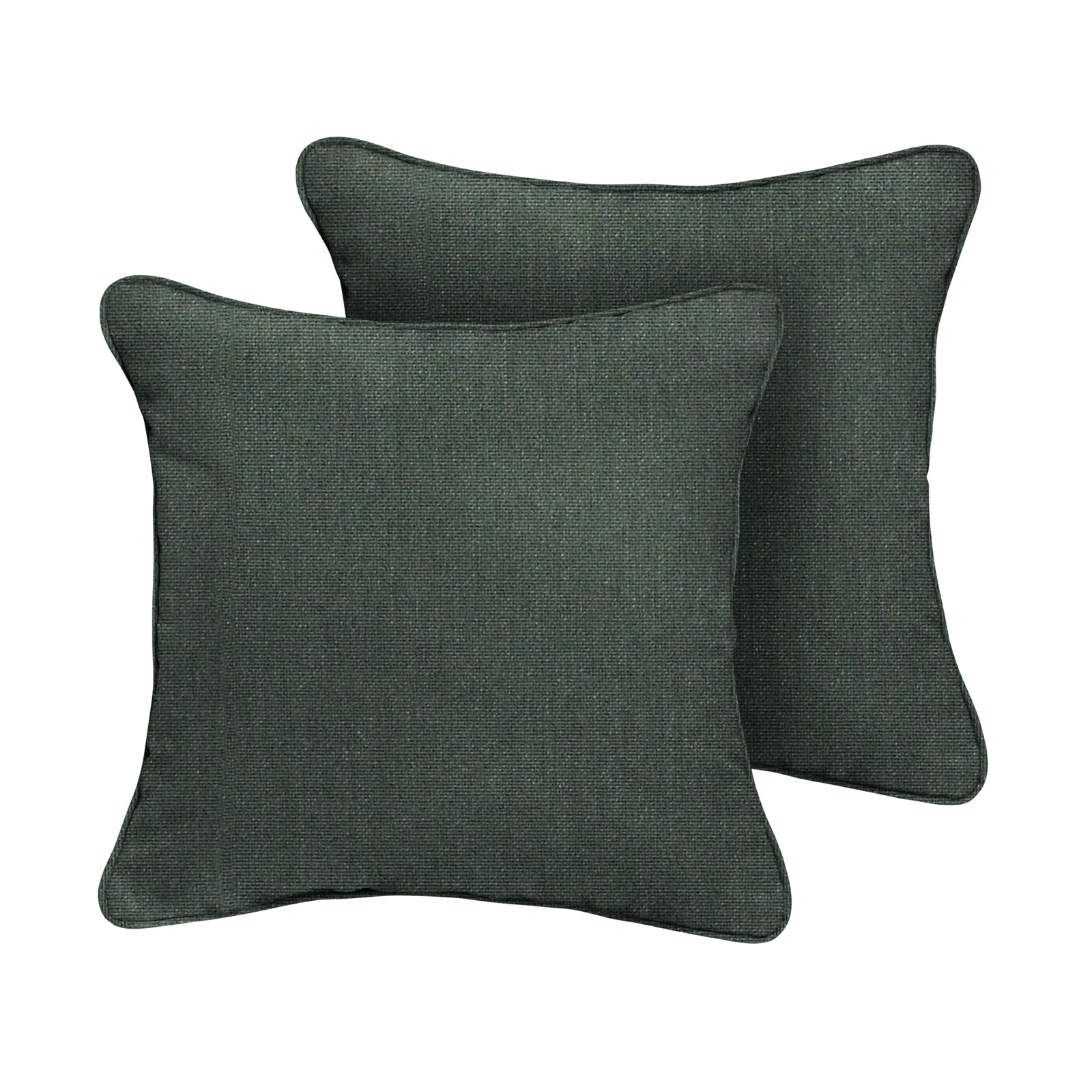 Tinsley Sunbrella® Throw Pillow, 22" x 22", Dark Green