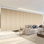 Flax Gold 12-Panel Double Rail White Panel Track Extendable 140-260"W x 94"H, Panel width 23.5"
