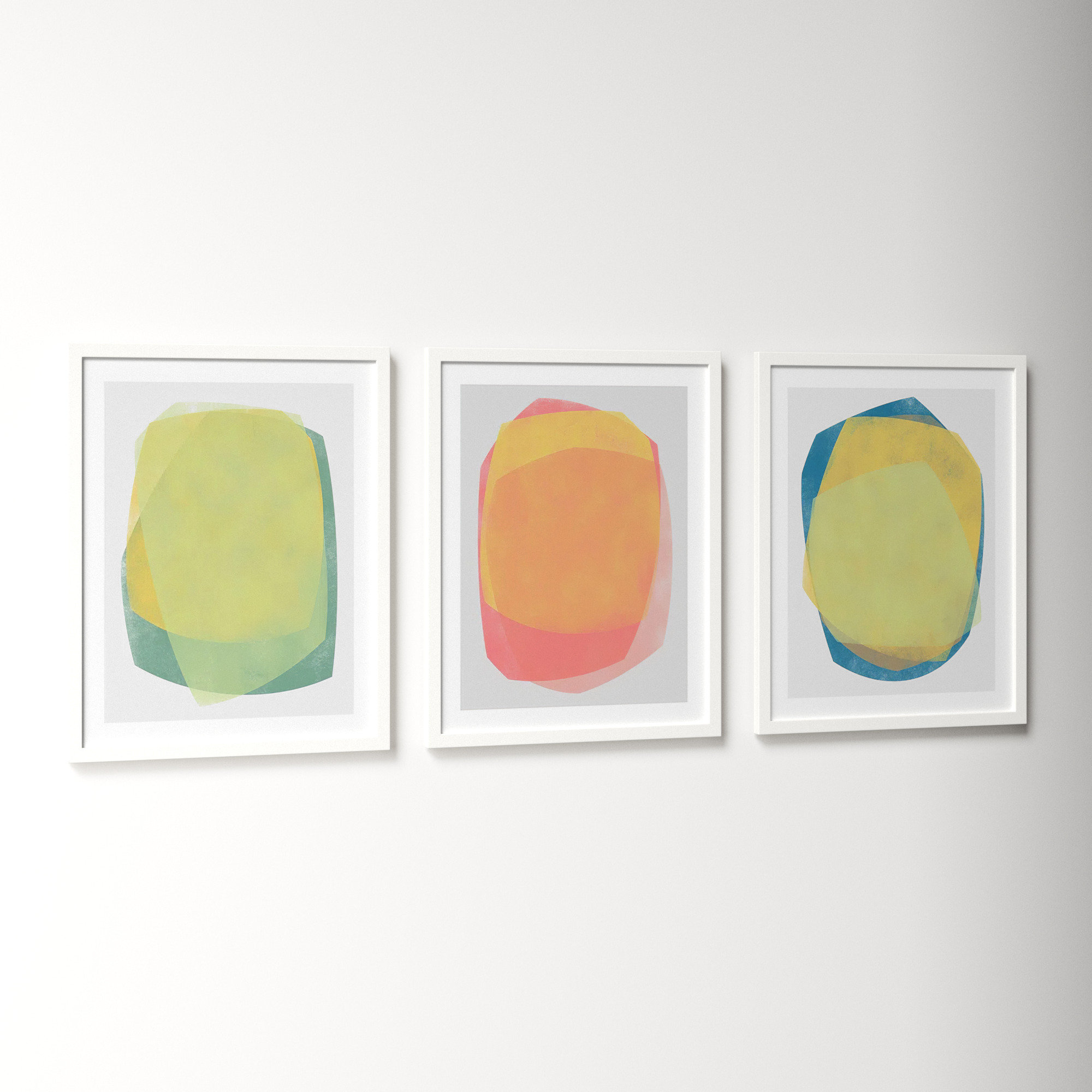 Eclipse 1-3 by Jacques Pilon, 20" H x 48" W, White