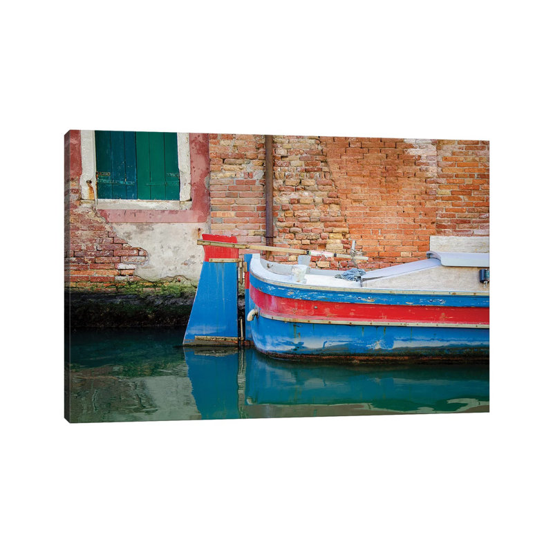 Venice Workboats I by Laura DeNardo - 1 Piece Wrapped Canvas Wall Art, 66.04 cm H x 45.72 cm W x 3.175 cm D