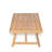 Teak Finish Acacia Wood Coffee Table, Rectangle Outdoor Patio Side Table