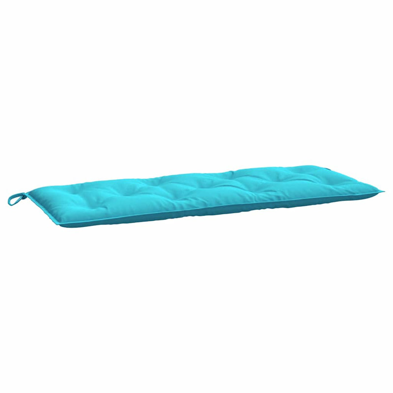 Garden Bench Cushion Set of 2 Turquoise Outdoor Patio Bench Cushions, 47.2" H x 19.7" W x 2.8" D, Polyester - Turquoise
