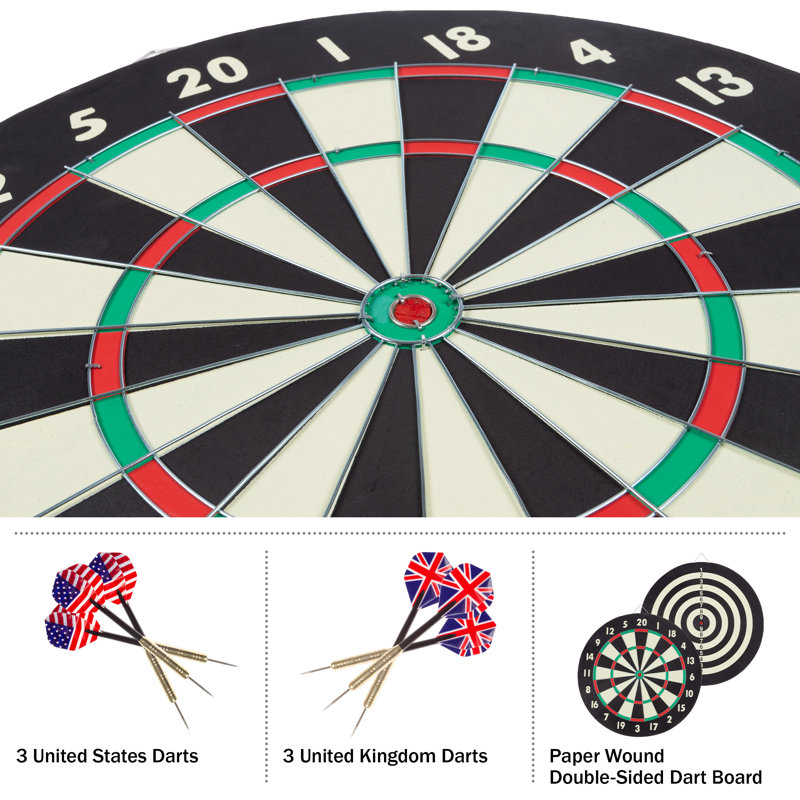 Trademark Games Cork Dartboard (Darts Included)
