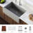 Karran Quartz 34'' X 21-1/4'' Single Bowl Farmhouse Apron Front Workstation Kitchen Sink-72385307