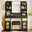 Bureau de coiffeuse 43,2 "avec miroir DEL et lumières-2009479511
