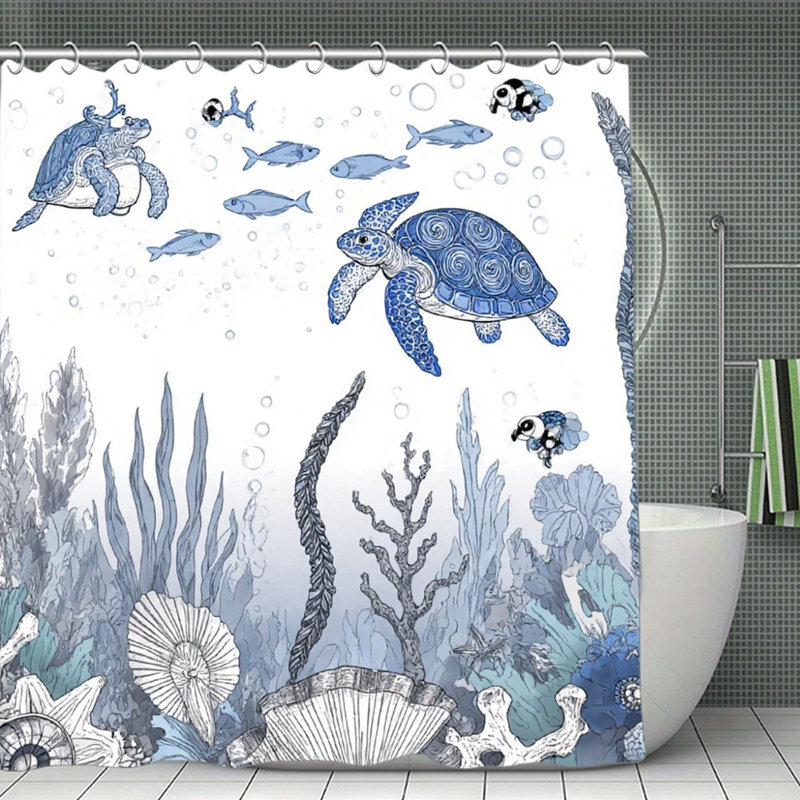 Rideaux de douche Blue Sea Tone