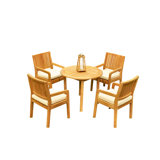 Maldives Outdoor 4 - Piece Teak Dining Set