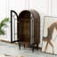 Bar Mid-Century en bois massif et verre