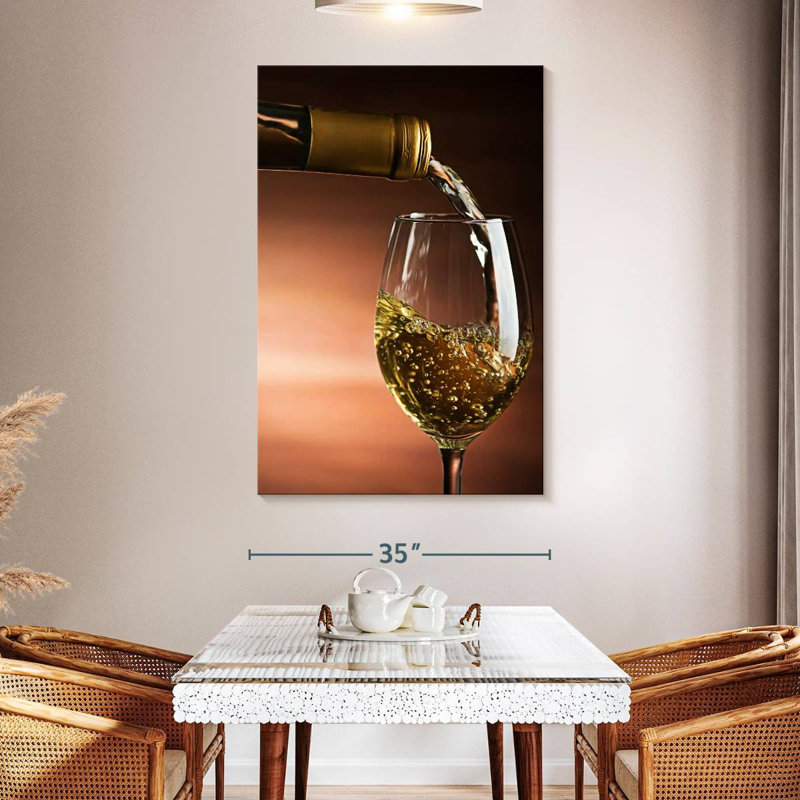 Yarlin White Wine Serving, 51" H x 34" W