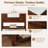 Pompierie 48'' Brown Undermount Single Bathroom Vanity with White Quartz Top