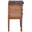 Solid Wood Abstract Accent Chest