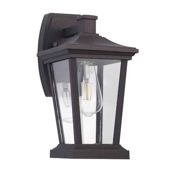 Red Barrel Studio® 1 Light Black Outdoor Wall Lantern 