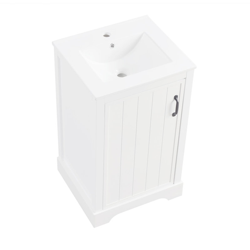 Armoires de salle de bain avec lavabo, Blanc