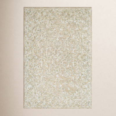 Cait Tan Hand-Tufted Floral Rug