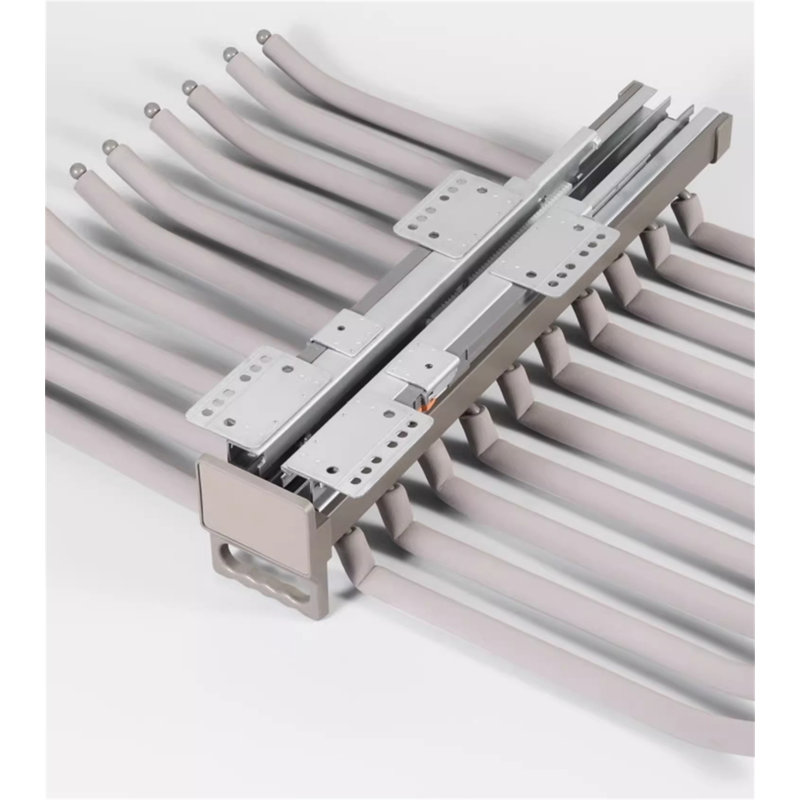 Maxhold Dual-Row Pull-Out Pants Rack, Grey