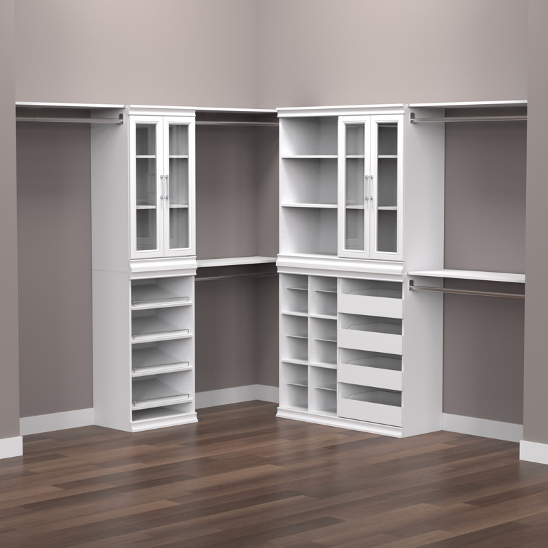 Modular Storage 21.38" W 4-Drawer Unit, White