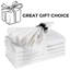 Serviettes 100% lin 16 x 16 po, parfaites pour toutes les occasions spéciales - Blanc