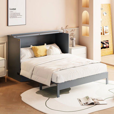 Size Gray Bed With Sizable Drawers - Space Optimization Ample For And Charging Tech-Enabled Bedroom Furniture