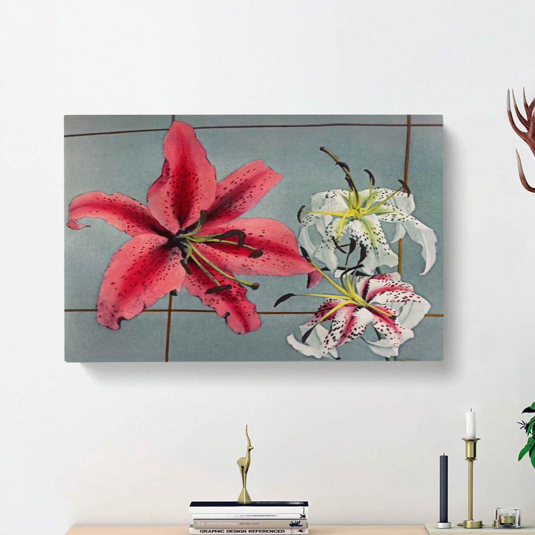 Pink & White Lilies by Kazumasa Ogawa - Wrapped Canvas