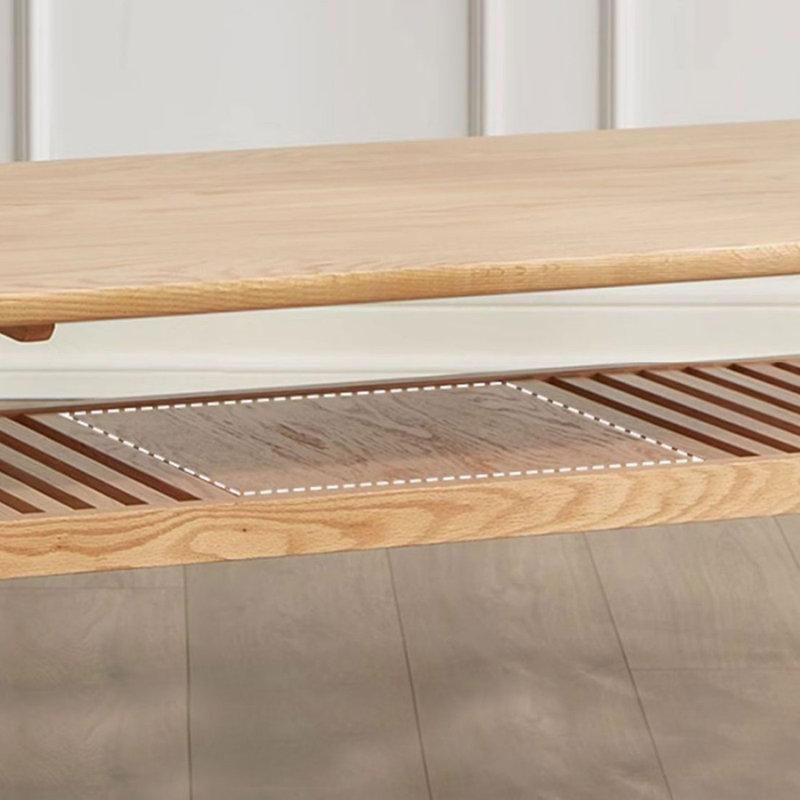 Table basse Burlywood, Brun orangé, H 16,54 po x L 39,37 po x l 19,69 po