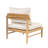 Outdoor Acacia Wood L-Shape Sofa