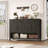 55.1"W Sideboard Buffet With Open Shelf And Drawers-1087881820
