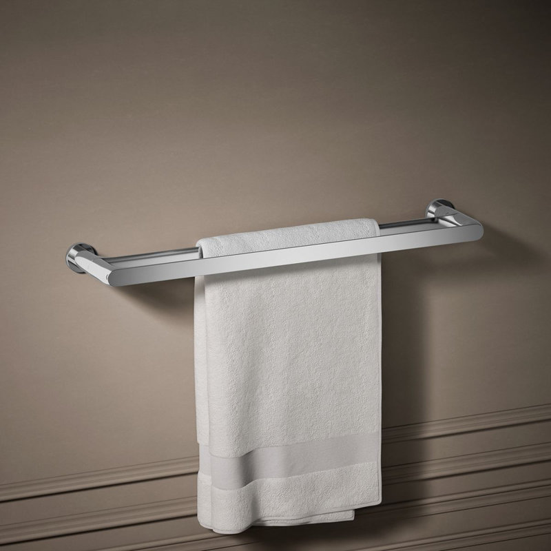 Avid 24-In Double Towel Bar, Polished Chrome