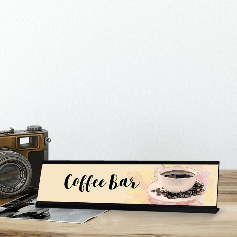 Coffee Bar Nameplate