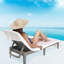 Housse pour chaise longue avec pochette, serviette de plage surdimensionnée 86 po x 32 po-1248286488-1217794765