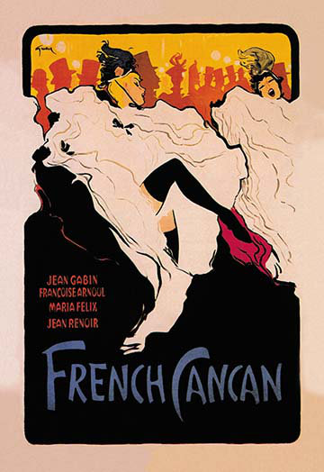 « french cancan », affiche rétro