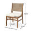 Ensemble de salle à manger d'extérieur moderne en bois d'acacia rustique 6 pièces Serra