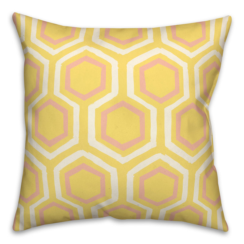 Coussin extérieur Bright Hexagons