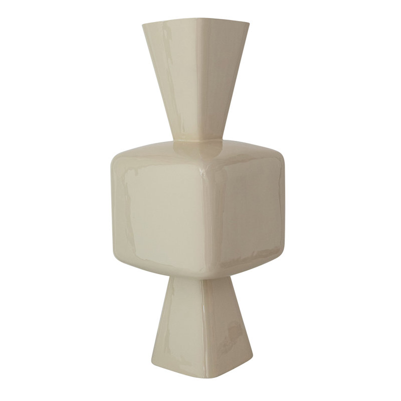 Vase en métal émaillé