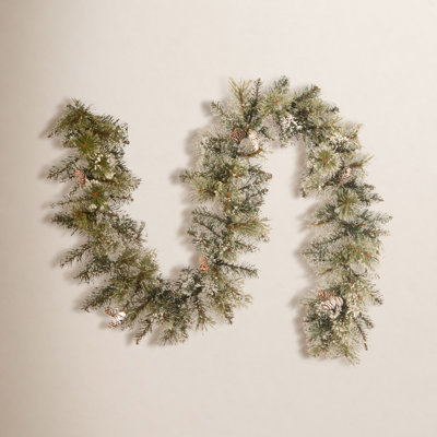 72" Frosted Christmas Garland