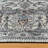 adamstown Emporia Lianne Machine Washable Traditional Border Indoor Area Rug, Ivory Gray Beige Non-Slip Chenille – Living Room & Bedroom-115805287