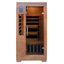 HEATWAVE Majestic 1-2 Person Hemlock Low EMF Infrared Sauna for Home & Indoor Relaxation – With 5 Carbon Heaters, Chromotherapy Lighting, Tempered Glass Door, Built-In Stereo Sound System