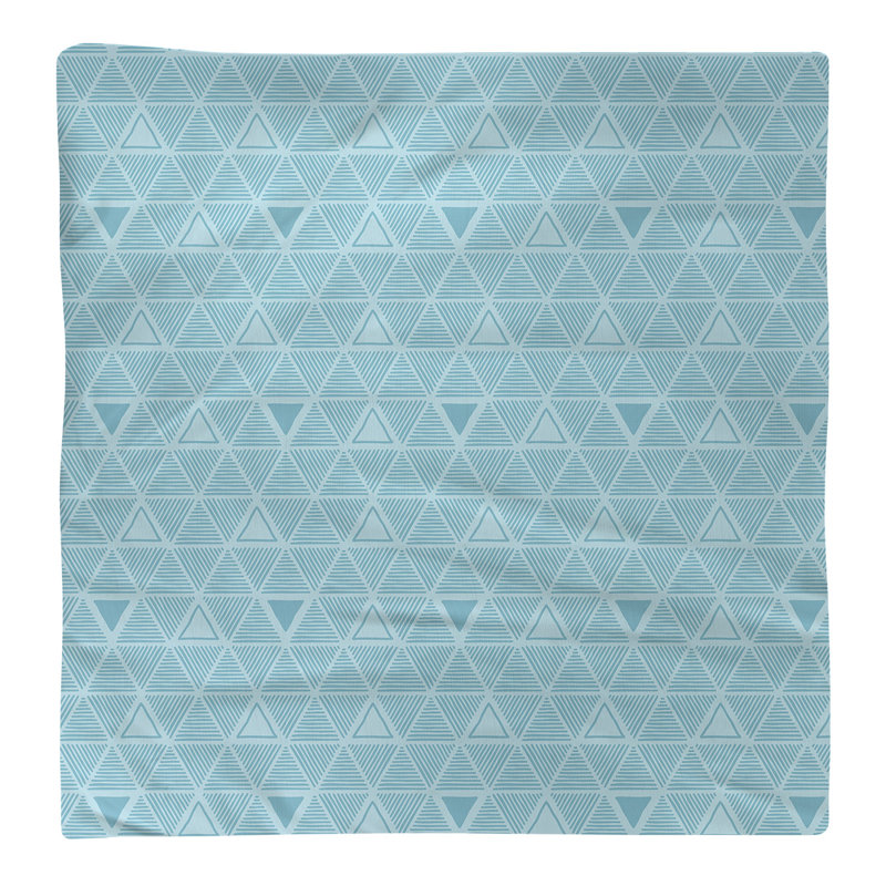 Jordao Cotton Abstract Square Napkin, Dark Teal, 0.1" H x 10" W x 10" D