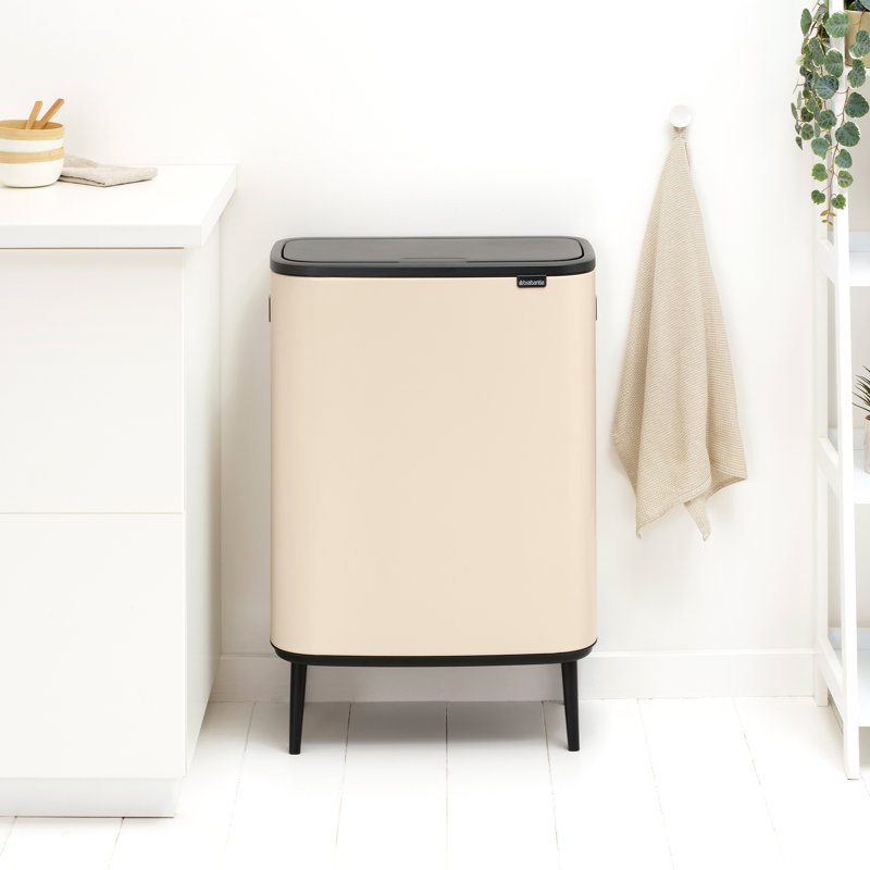 Brabantia Bo Hi 60 Litre Touch Bin, Soft Beige