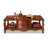 Nut-brown Solid+ Manufactured Wood Rectangular Coffee Table