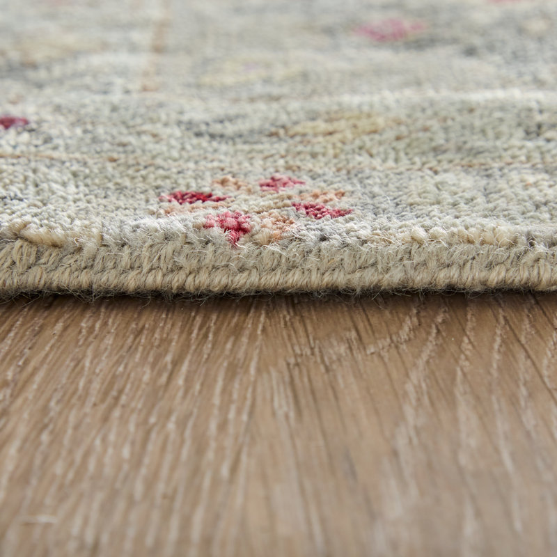 Bhatia Traditional Oriental Gray Area Rug, Rectangle 2' x 3'